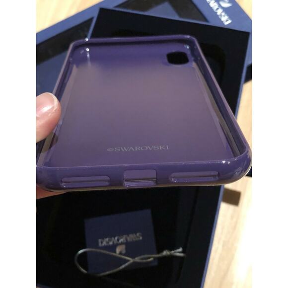 Swarovski GLAM ROCK SMARTPHONE IPHONE XS MAX Case In Purple - Picture 8 of 11